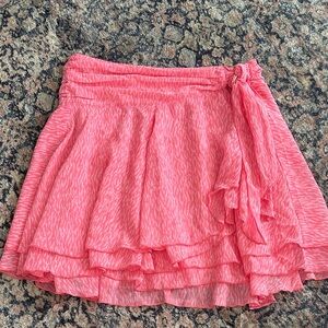 Aerie Vibrant Pink A-Line Mini Skirt, M